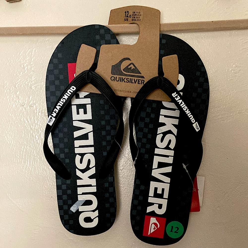 Quicksilver Men’s FlipFlops sandals Size 12